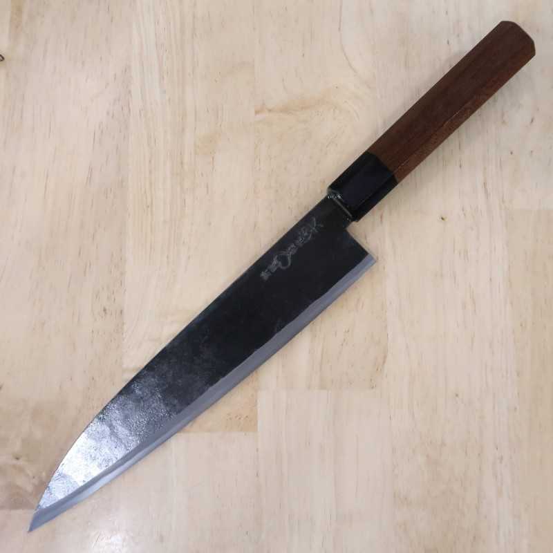 武田刃物TAKEDA 備中手打ち鍛冶 日立青紙スーパー鋼 身卸出刃 大 20-22cm