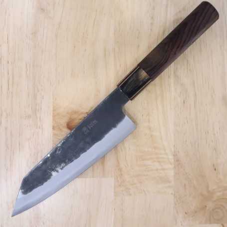 三浦刃物MIURA KNIVES 青紙スーパー 黒打 文化包丁 紫檀八角柄 16.5cm