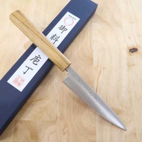 三浦刃物MIURA KNIVES 粉末ハイス ペティ 樫八角漆柄 13.5cm