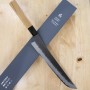 Japanese Sakimaru Sujihiki - NIGARA - Kurouchi Tsutime - Super bule steel - Size:27cm