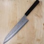 Japanese chef gyuto knife - NIGARA - Anmon SPG2 damascus - Size: 27CM