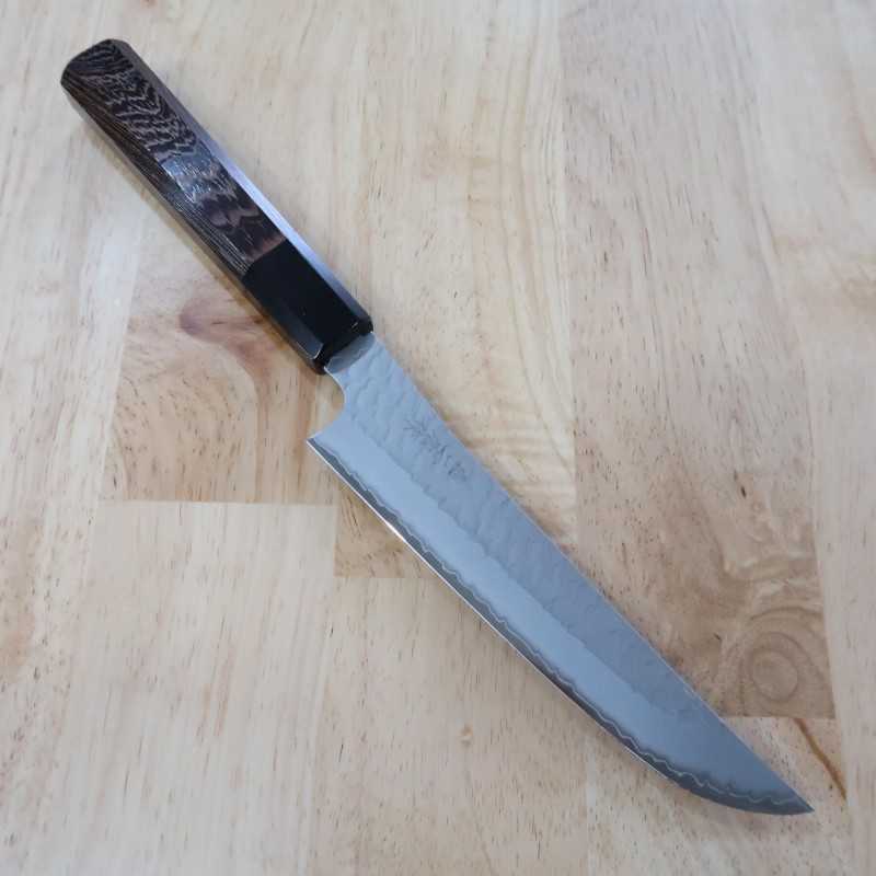 二唐刃物鍛造所NIGARA SG2 磨き槌目 ブッチャーナイフ 17cm