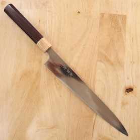 Japanese sujibiki knife - TAKESHI SAJI - Stainless VG-10 Damascus - Colored - Size: 27cm