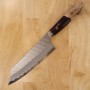 Japanese bunka knife - NIGARA - Migaki Tsuchime - Custom handle - SG2 - Size: 18cm