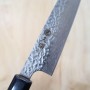 三浦MIURA KNIVES AUS10 ステンレス 鎚目ダマスカス ペティ 13.5/15cm