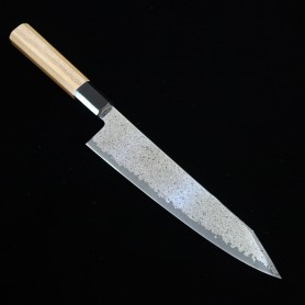 三浦刃物MIURA KNIVES ステンレス VG10 黒染めダマスカス 切付牛刀 21cm