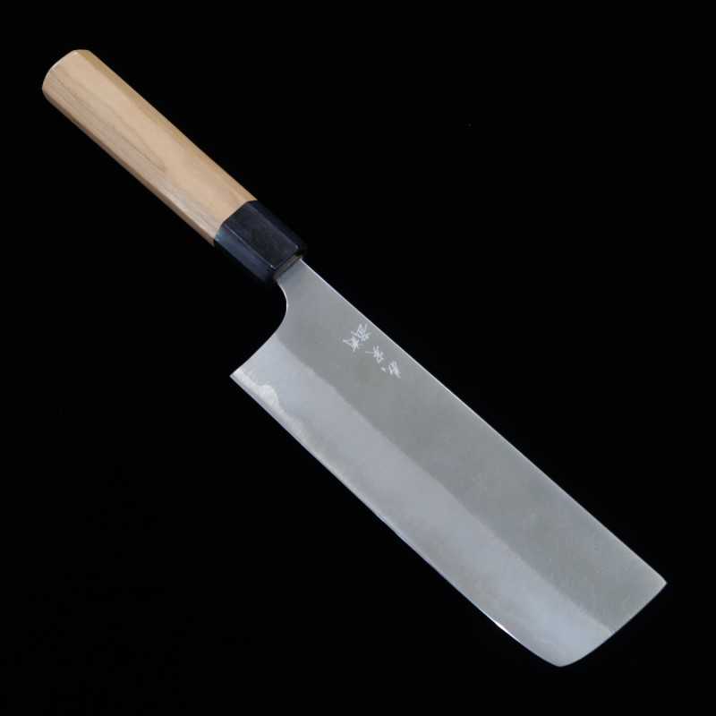 Japanese nakiri Knife - YOSHIMI KATO - Aogami super Nashiji Serie -  Size:16cm