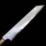 Japanese Kengata Yanagiba Knife - Miura - Damascus Aogami 2 - Urushi Nebula Handle - Size24/27cm