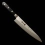 三浦刃物 MIURA KNIVES 銀三鋼 ペティナイフ ツバ付黒合板柄　13.5cm