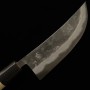 宮崎鍛冶屋MIYAZAKI KAJIYA 肉切り包丁 波流型本割込青二鋼水焼き 18cm