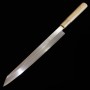 三浦佩 Miura Obidama 切付柳刃 銀三鋼 朴八角柄 左利き用 27/30cm