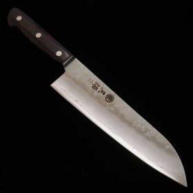 三浦刃物 MIURA KNIVES 銀三鋼 三徳 パープル柄 18cm