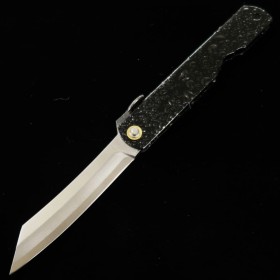 永尾かね駒製作所KANEKOMA 肥後守 HIGONOKAMI 青紙割込 - 水飛沫 ‐ 黒 7.2cm