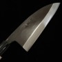 左頼光 HIDARI YORIMITSU 出刃 SK材 黒打ち 朴柄 16.5cm