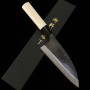 左頼光 HIDARI YORIMITSU 出刃 SK材 黒打ち 朴柄 16.5cm