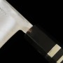 【アウトレット - 柄に亀裂有り】三浦 出刃 本刃付け 青二鋼 ダマスカス 黒檀柄 15cm