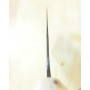 三浦刃物MIURA KNIVES 白一鋼 黒打 菜切 白水牛八角柄 16.5cm