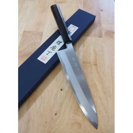 三浦刃物miura Knives 三浦頂 白二鋼 堺義一 片刃牛刀 黒檀八角柄