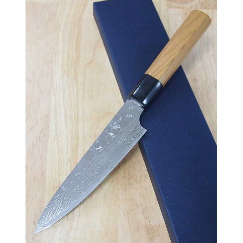 片山 雄太YUTA KATAYAMA VG10 ニッケルダマスカス 腐食仕上げ ペティ 欅八角柄 13.5cm