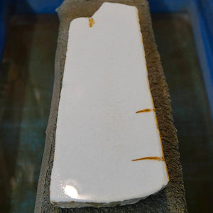 Miotsukushihime Piedra de afilar natural Iyo Meito NM01 blanca 63×190×31 mm