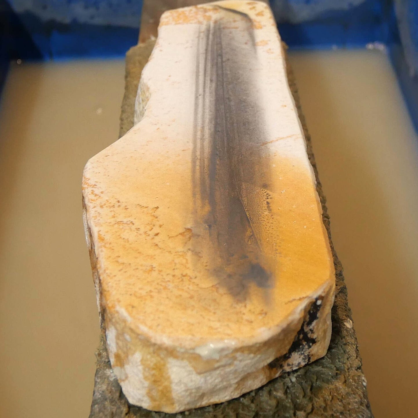 Miotsukushihime Pedra de Amolar Natural Iyo Meito NM02 Sakura 87×248×30mm