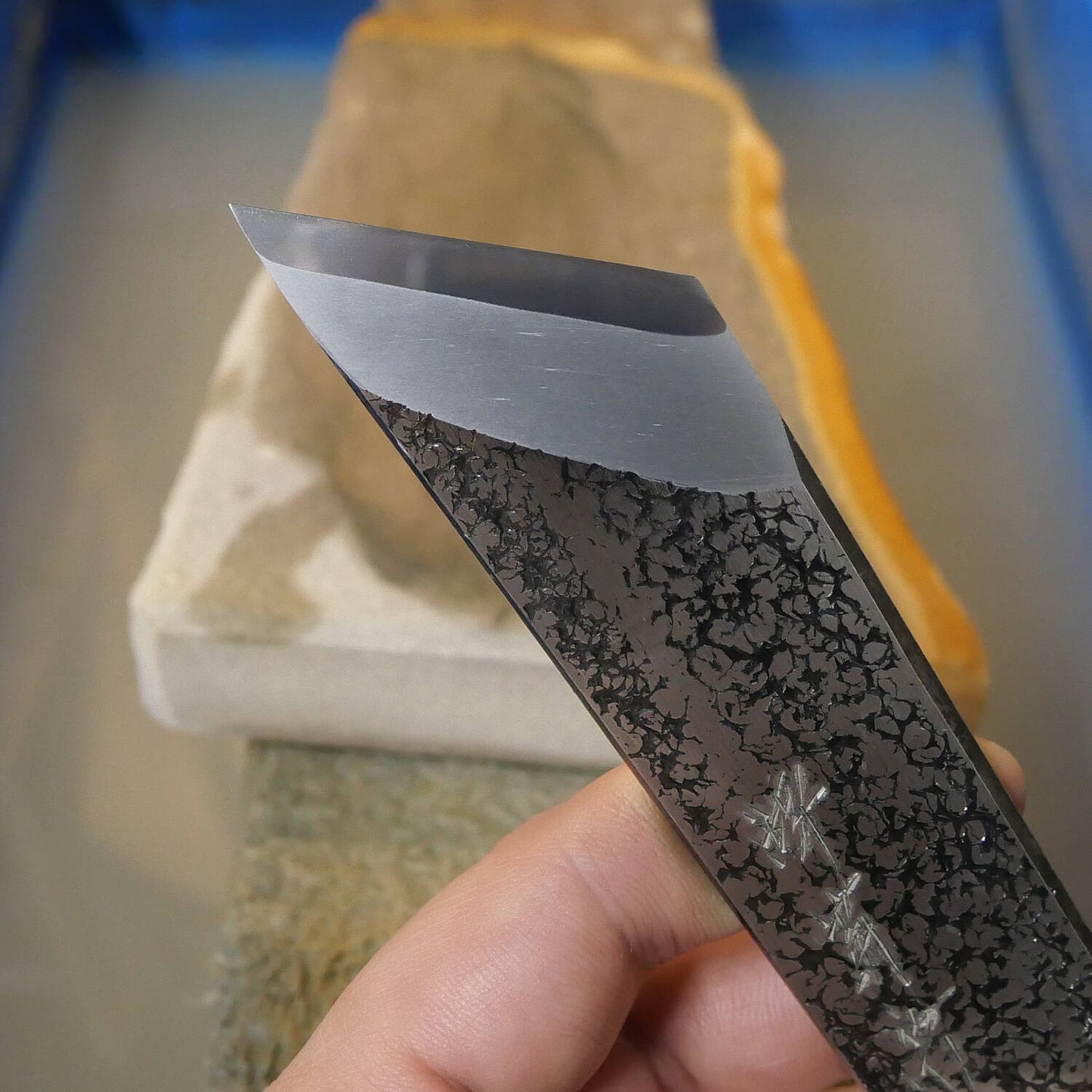 Mio Tsukushi Hime Pedra de Amolar Natural Iyo Meito NM05 Kokūzō 115×176×28mm