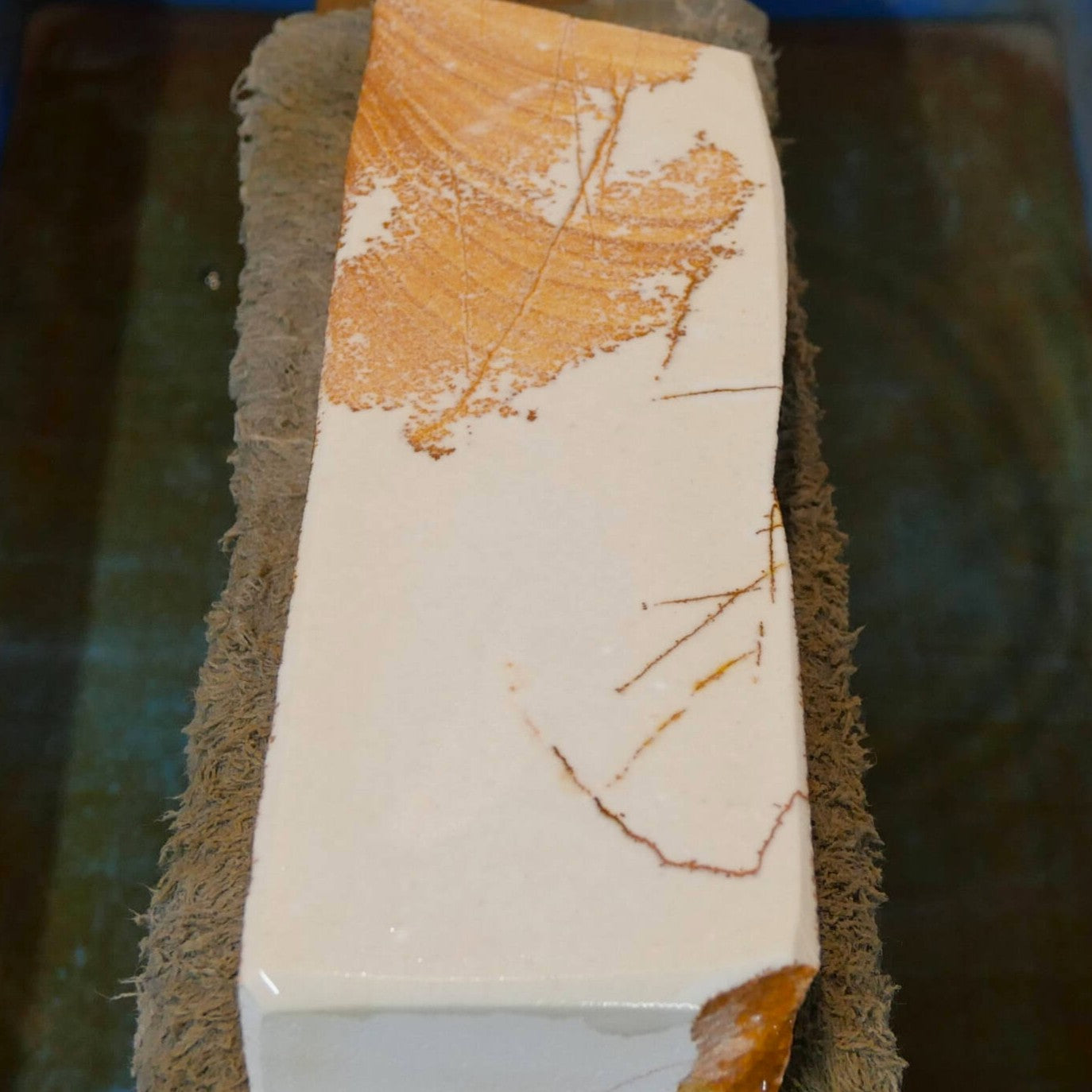 Miotsukushihime piedra de afilar natural Iyo Meito NM16 Sakura 69×198×27 mm