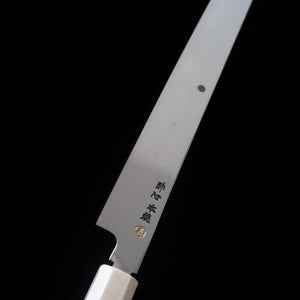 Sakimaru Takohiki SUISIN White Steel Fuji-Honyaki Mirror Finish Ebony Octagonal Handle (300mm)