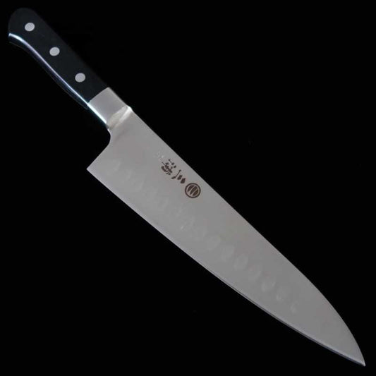 Gyuto MIURA em molibdênio acabamento com alvéolos (200mm)