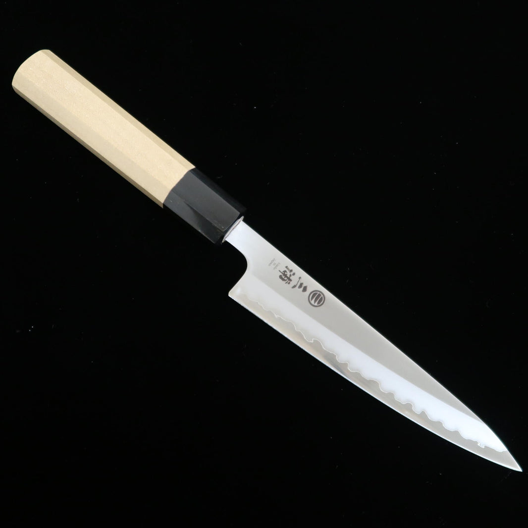 MIURA Petty Shirogami #1 Acier inoxydable laminé Manche octogonal en magnolia (135 mm / 150 mm)