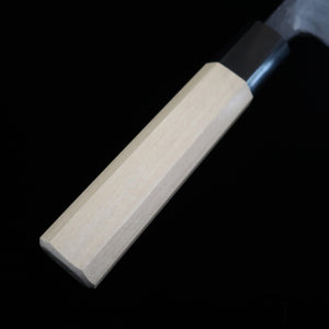 KYOUHEI SHINDO Nakiri, acier Aogami n°2, finition kuro-uchi, manche octogonal en magnolia (165mm)