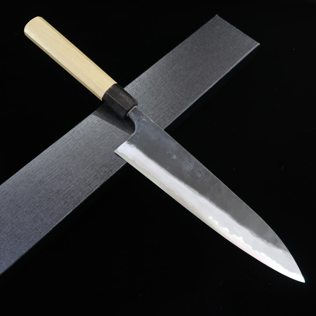 進藤恭平 KYOUHEI SHINDO 牛刀 青紙二号 黒打ち 朴八角柄 （210/240mm）