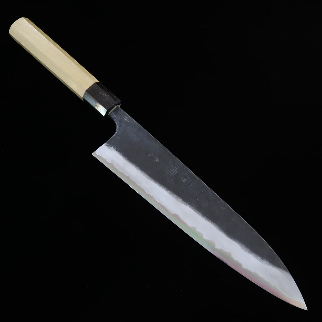 進藤恭平 KYOUHEI SHINDO 牛刀 青紙二号 黒打ち 朴八角柄 （210/240mm）