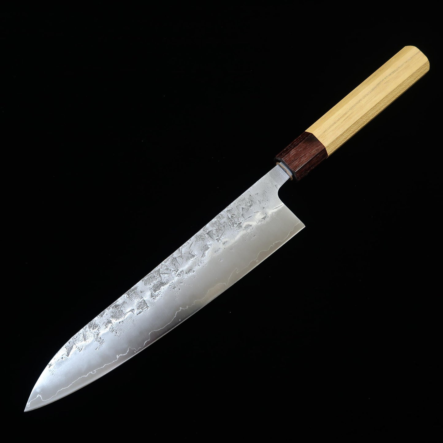 三浦MIURA 牛刀 SLD セミステンレス 梨地  欅柄（210/240mm）