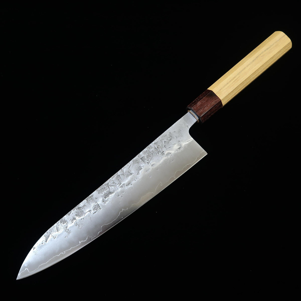 Miura SLD Gyuto, Semi-Stainless Steel, Satin Finish with Zelkova Wood Handle (210/240mm)