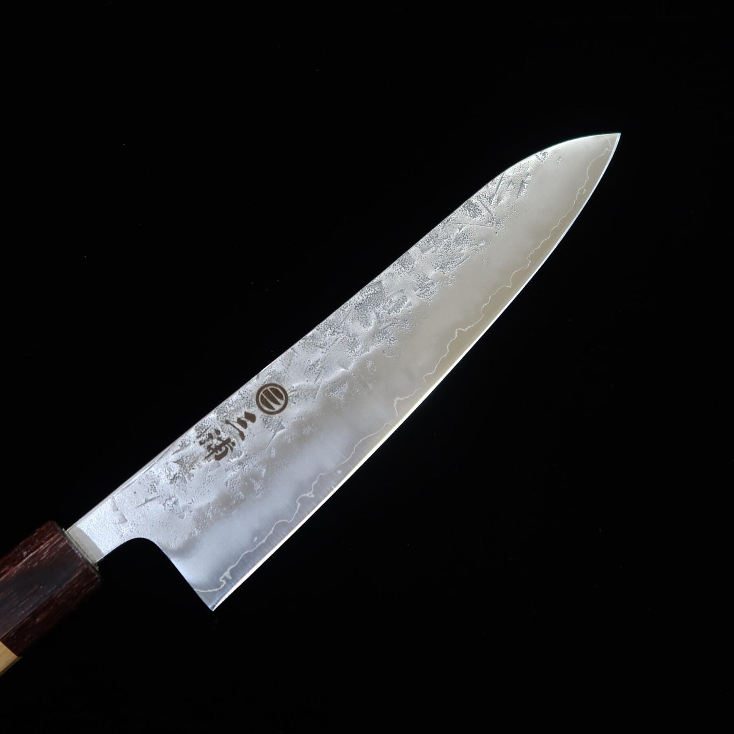 三浦MIURA 牛刀 SLD セミステンレス 梨地  欅柄（210/240mm）