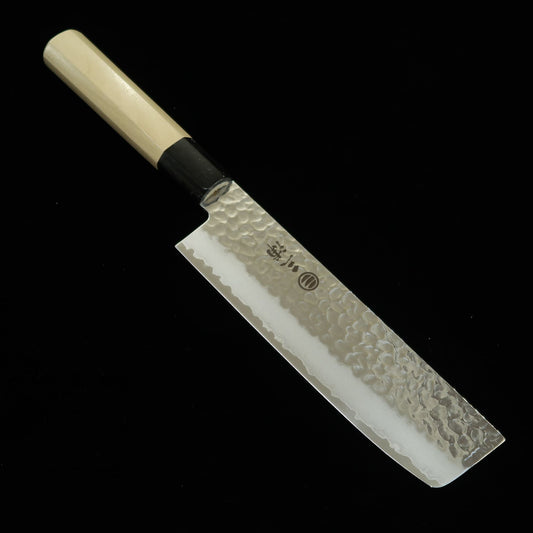 Nakiri MIURA aço inoxidável molibdênio  Acabamento damasco martelado (160mm)
