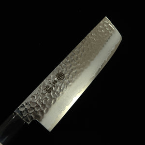 MIURA Nakiri Stainless Molybdenum Steel Hammered Damascus (160mm)