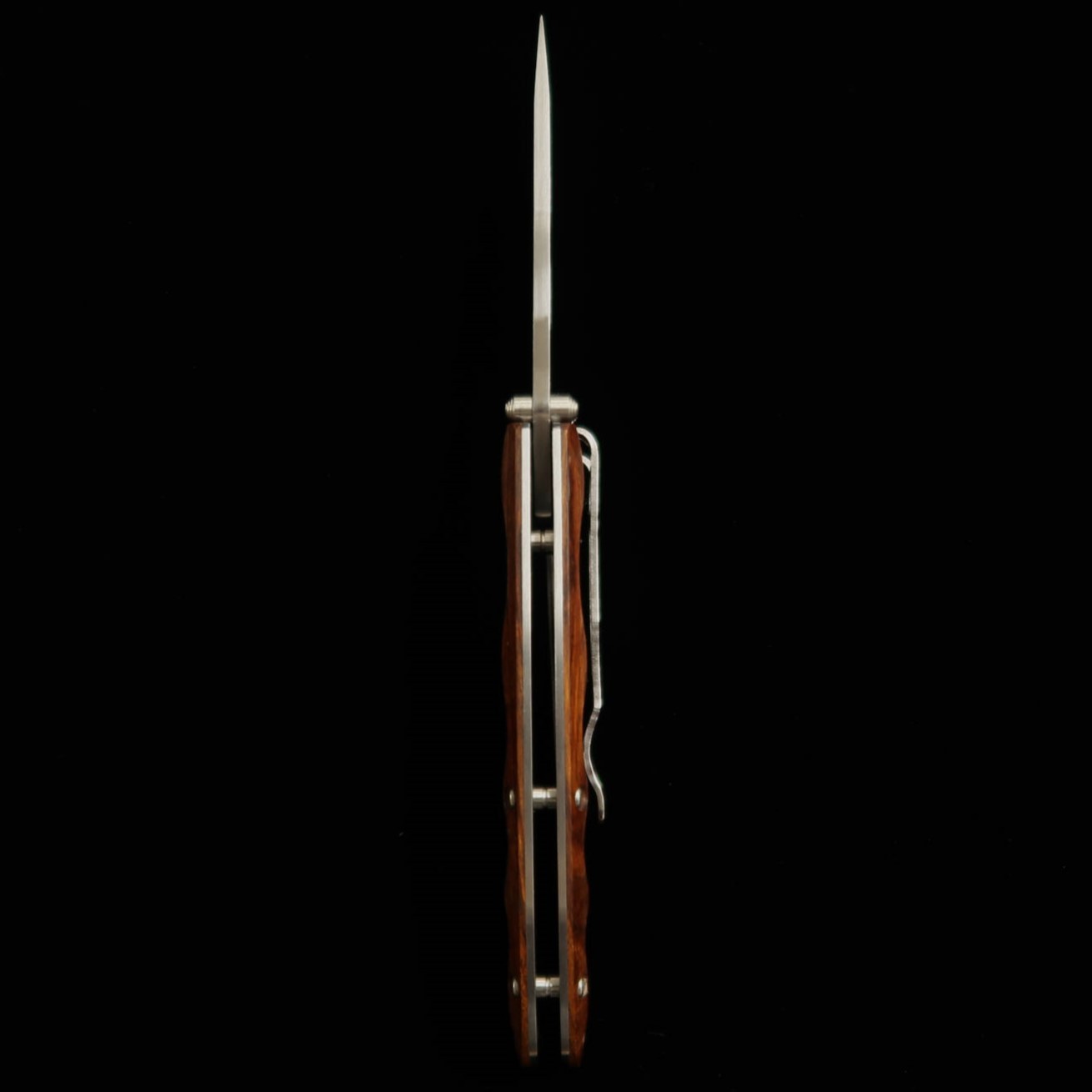 エムカスタMCUSTA クラシックウェイヴ ダマスカス アイアンウッド フォールディングナイフ MC-0018D （85mm）