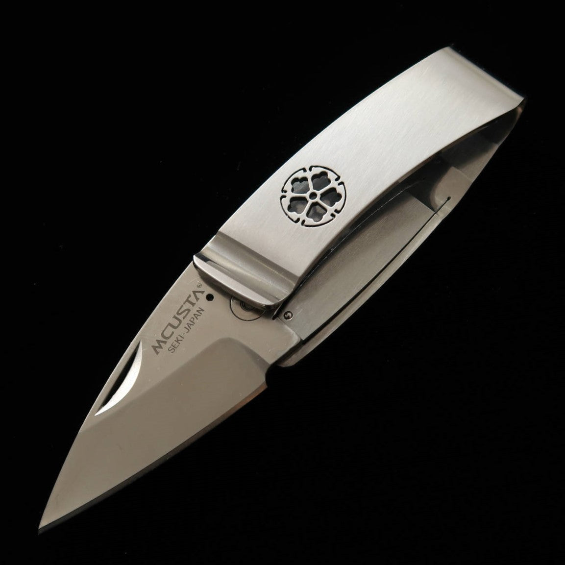 MCUSTA Clip de poche "Kamon" Kikyo MC-0082 Couteau pince-argent (50 mm)