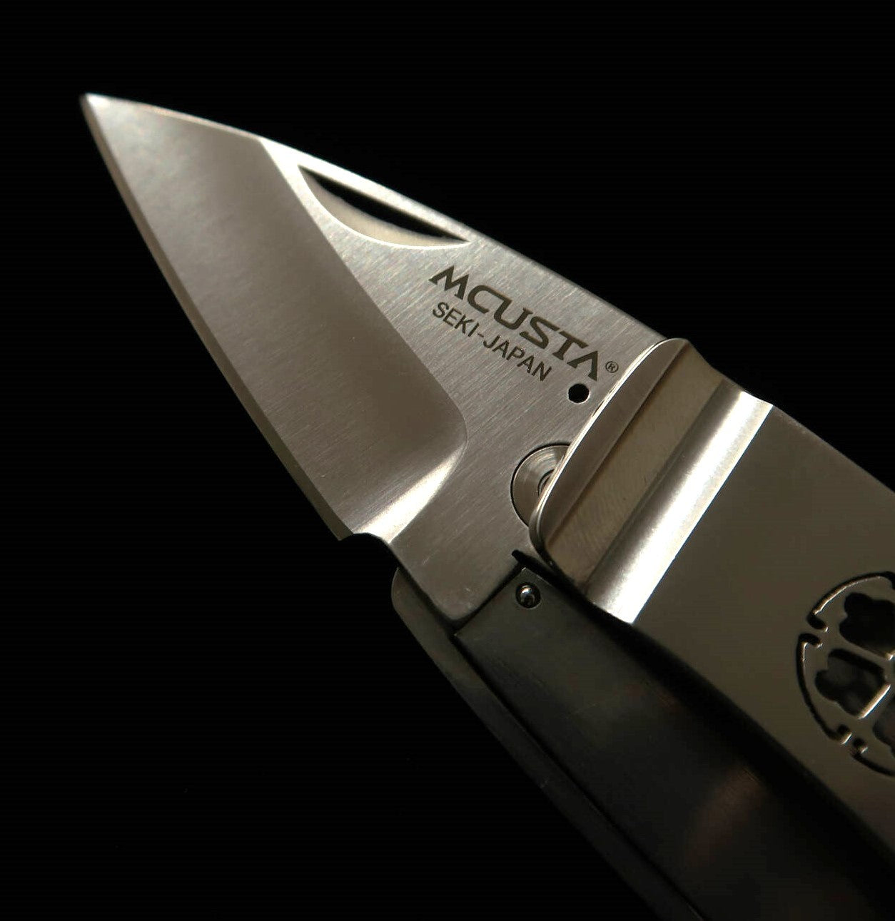 MCUSTA Clip de poche "Kamon" Kikyo MC-0082 Couteau pince-argent (50 mm)