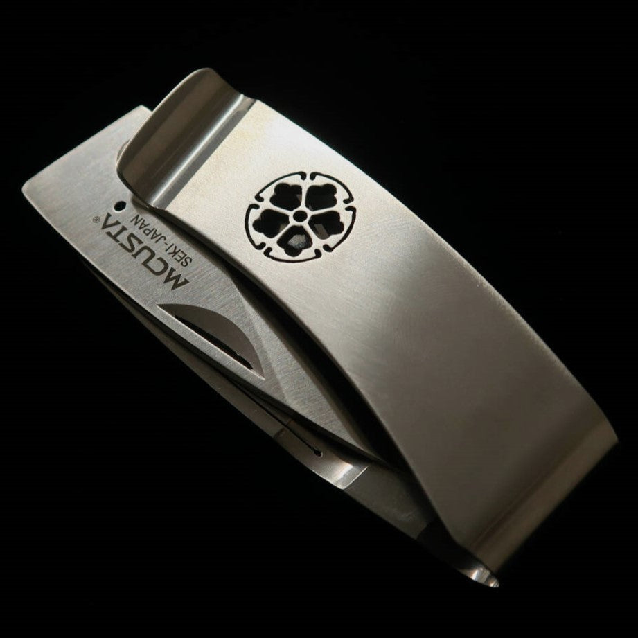 MCUSTA Clip de poche "Kamon" Kikyo MC-0082 Couteau pince-argent (50 mm)