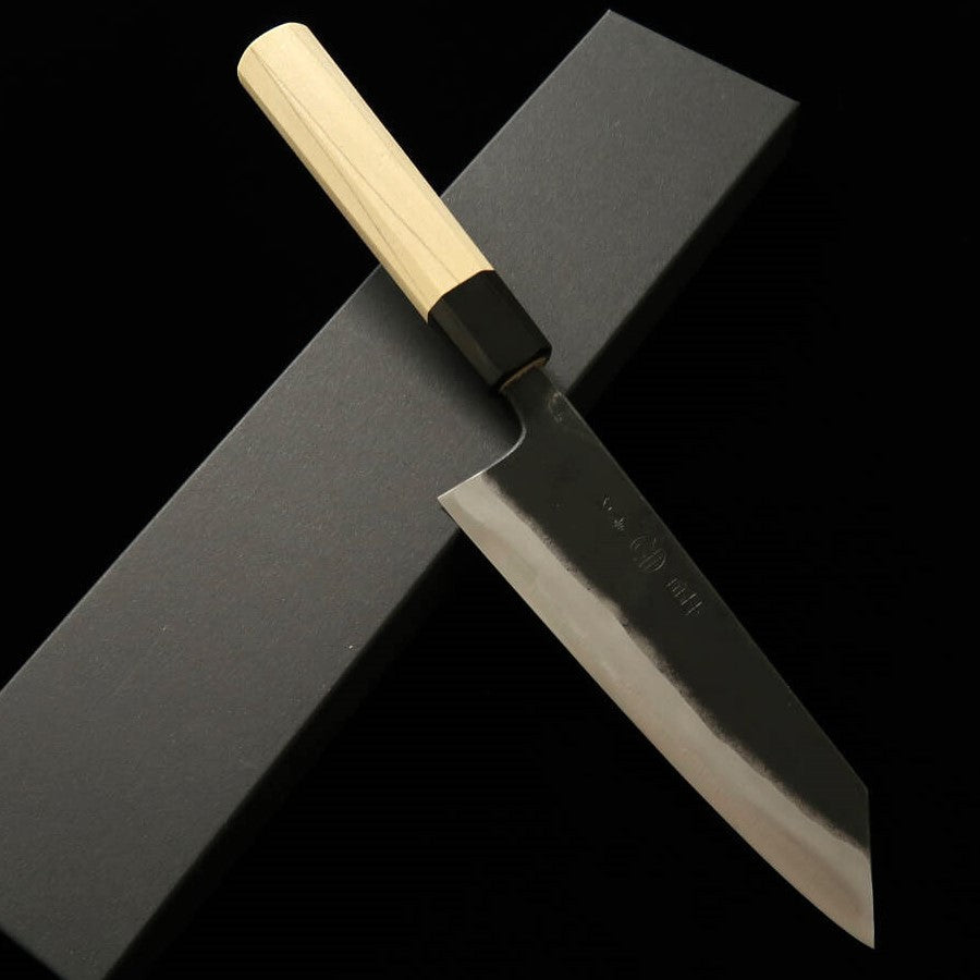 進藤恭平 KYOUHEI SHINDO 文化 青紙二号 黒打ち 朴八角柄 （165mm）