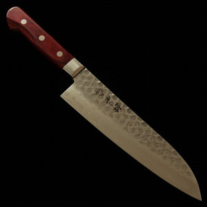酔心 SUISIN ワインハンドル 三徳 VG10 鎚目 ダマスカス (180mm)