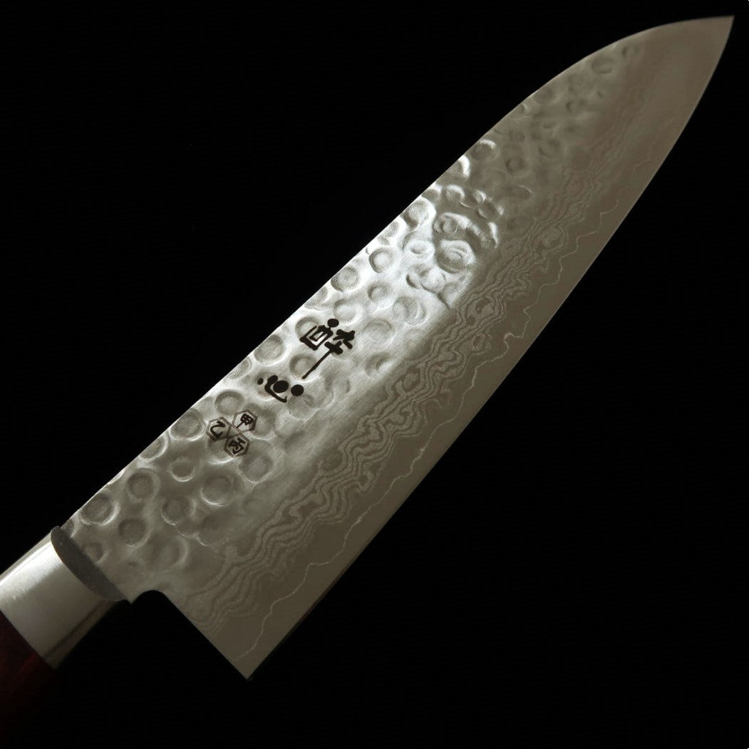 SUISIN – Manche vin – Santoku VG10, martelé damas (180 mm)