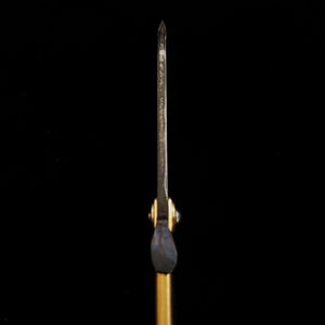 KANEKOMA Nagao Kanekoma Higonokami à lame en forme de feuille de bambou, Shirogami forgé, manche en laiton (75 mm)