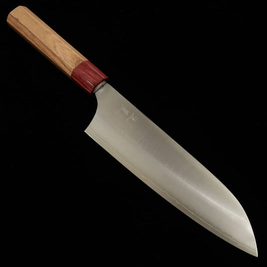 STYLE-K Masakuni Kurosaki - Ryusei - Santoku Aogami Super cabo de cerejeira americana (170mm)