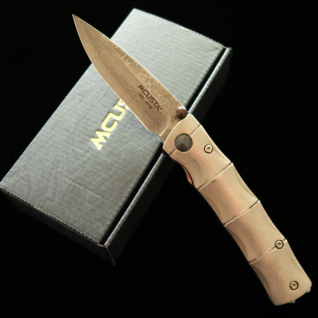 MCUSTA Shinra Bamboo Series VG-10 Damascus MC-0033D (71mm)