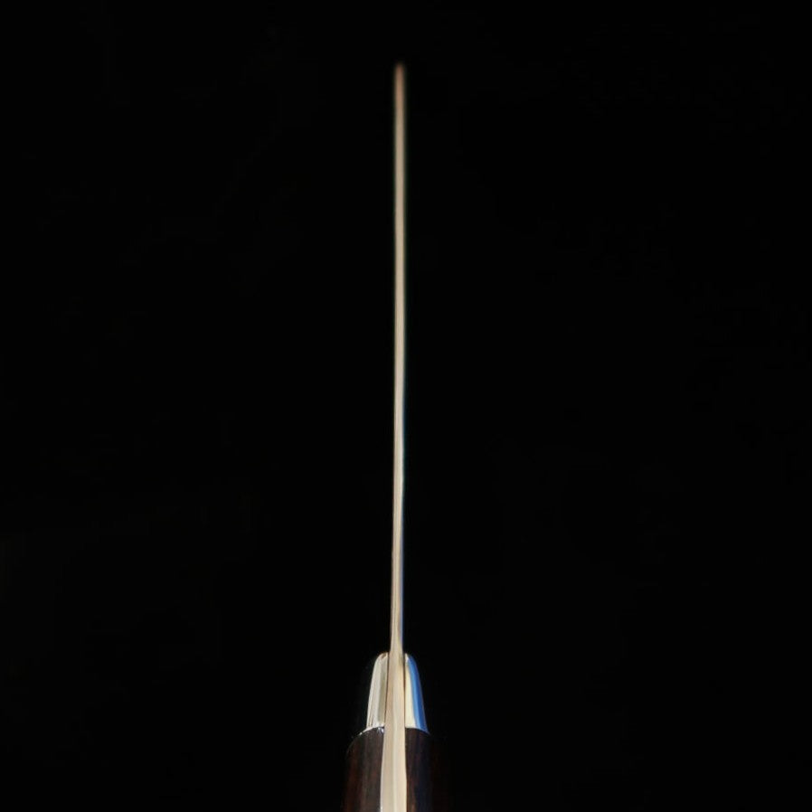 SAJI TAKESHI Acier Bleu No.2 Damas coloré Couteau Bunka Manche en bois de fer (175 mm)
