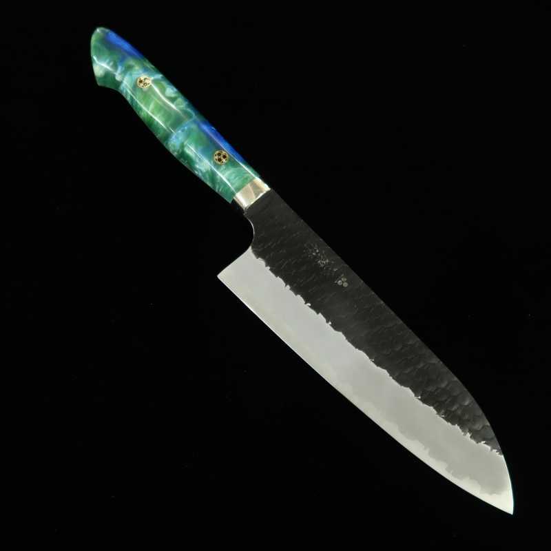 Santoku NIGARA SG2 Acabamento Martelado Cabo Personalizado (180mm)